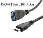 3 ft USB 3.1 Type C Male to Type A Female Cable