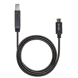 SY-CAB20193 USB Type C to USB 3.1 Standard-B Cable, Black