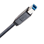 SY-CAB20193 USB Type C to USB 3.1 Standard-B Cable, Black