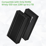 USB-C 3.2 Gen 2x2 M.2 M-key NVME Gen3x4  SSD External Enclosure