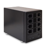 SY-ENC50104 4 Bay 3.5??� SATA III HDD Non-RAID Enclosure ??? Supports USB 3.0 & eSATA Interface