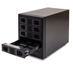 SY-ENC50104 4 Bay 3.5??� SATA III HDD Non-RAID Enclosure ??? Supports USB 3.0 & eSATA Interface