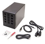 SY-ENC50104 4 Bay 3.5??� SATA III HDD Non-RAID Enclosure ??? Supports USB 3.0 & eSATA Interface