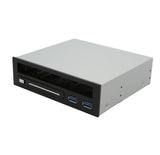 5.25" Bay Adapter for Slim Optical Drive, 2.5" Trayless Rack for Hard Drives HDD SSD, USB Hub - SY-MRA55005