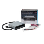 5.25" Bay Adapter for Slim Optical Drive, 2.5" Trayless Rack for Hard Drives HDD SSD, USB Hub - SY-MRA55005