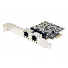 2 Port Gigabit Ethernet PCI-e x1 Network Interface Card 10/100/1000Mbps LAN Adapter Controller RTL8111E - SY-PEX24028