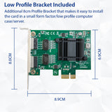 2 Port Gigabit Ethernet PCI-e x1 Card