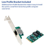 Single Port 2.5 Gigabit M.2 M+B key Ethernet Card NIC