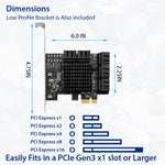 10 Port SATA III to PCIe 3.0 x1 NON-RAID Card