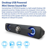 Desktop USB Powered Mini Stereo Sound Bar