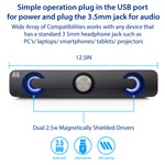 Desktop USB Powered Mini Stereo Sound Bar