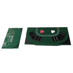 63" Home Game Tabletop for 8 Player Poker Texas Hold'em Black Jack Craps