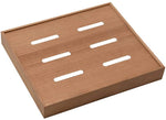 Square Storage Cedar Tray 8" x 7" x 1.5" with Adjustable Divider for cigar humidors